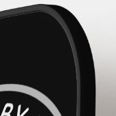 Australische herder hond gepersonaliseerde tekenin pickleball paddle (Links Detail)