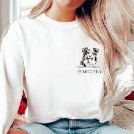 Australische herder hond hand tekening gepersonali trui