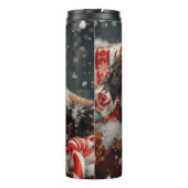 Australische Herder Hond Kerstfeest Thermosbeker (Achterkant)