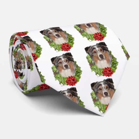 Australische herder hond krans stropdas (Opgerold)
