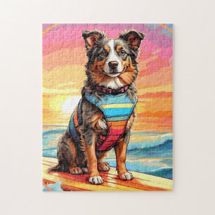 Australische herder hond legpuzzel