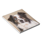 Australische herder hond olie schilderij kunst notitieblok (Schuin)