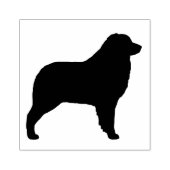 Australische Herder Hond Silhouet Rubber Stamp Rubberstempel (Afrduk)