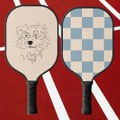 australische herder, hondentekening pickleball paddle