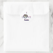Australische Herder Ik Liefde Ronde Sticker (Tas)