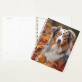 Australische herder in herfst laat Herfst inspirer Planner (Display)