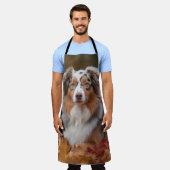 Australische herder in herfst laat Herfst inspirer Schort (Gedragen)