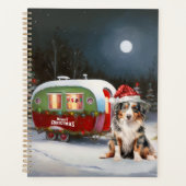 Australische Herder Karavaan Kerst Avontuur Planner (Voorkant)