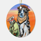 AUSTRALISCHE HERDER KERAMISCH ORNAMENT (Links)
