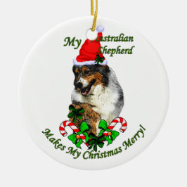 Australische Herder Kerst Keramisch Ornament