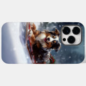 Australische Herder Kerst sneeuw winter Case-Mate iPhone Case (Achterkant (horizontaal))