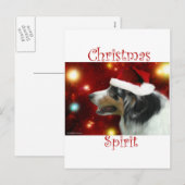 Australische herder Kerstgeest Feestdagenkaart (Voorkant / Achterkant)