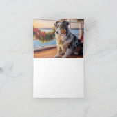 Australische Herder Kerstmis Cruise: Pawsome Kaart (Binnen)