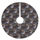 Australische herder Kerstmis Feestelijk Seizoen Kerstboom Rok (Voorkant)