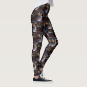 Australische herder Kerstmis Feestelijk Seizoen Leggings (Rechts)