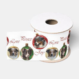 Australische herder Kerstmis Merry Grosgrain Lint