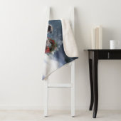 Australische Herder Kerstmis sneeuw winter Sherpa Deken (In situ)