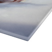 Australische Herder Kerstmis sneeuw winter Snijplank (Hoek)