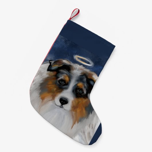 Australische Herder Kleine Kerstsok (Voorkant (Hangend))