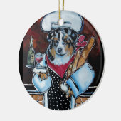 AUSTRALISCHE HERDER KOK KERAMISCH ORNAMENT (Links)