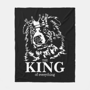 Australische Herder Koning van Alles hond vader Fleece Deken