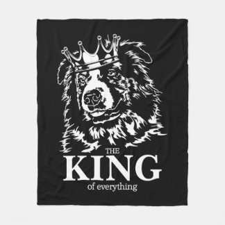Australische Herder Koning van Alles hond vader Fleece Deken
