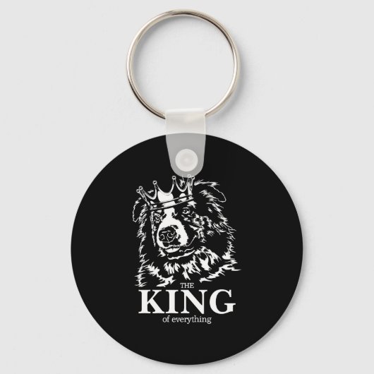 Australische Herder Koning van Alles hond vader Sleutelhanger (Voorkant)
