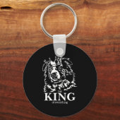 Australische Herder Koning van Alles hond vader Sleutelhanger (Voorkant)