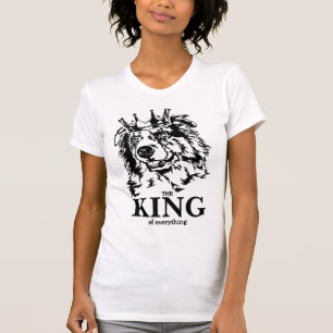 Australische Herder Koning van Alles hond vader T-shirt