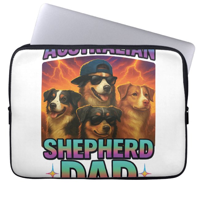 Australische Herder Laptop Sleeve (Voorkant)