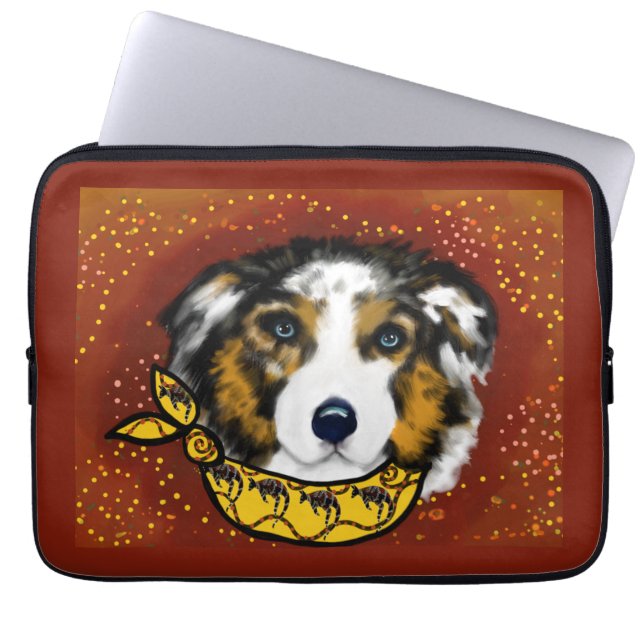 AUSTRALISCHE HERDER       LAPTOP SLEEVE (Voorkant)