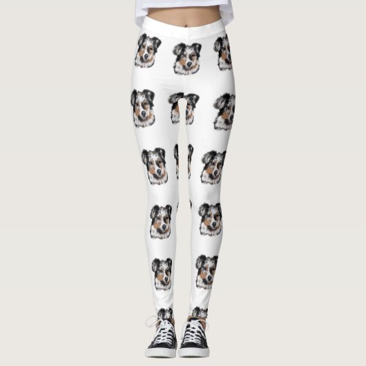 Australische Herder Leggings (Voorkant)