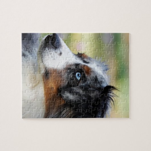 australische herder legpuzzel (Horizontaal)