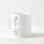 Australische herder leven is beter aangepaste hond koffiemok (Voorkant links)