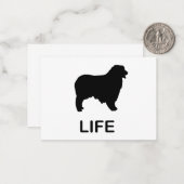 australische herder leven notitiekaartje (Voorkant / Achterkant in situ)
