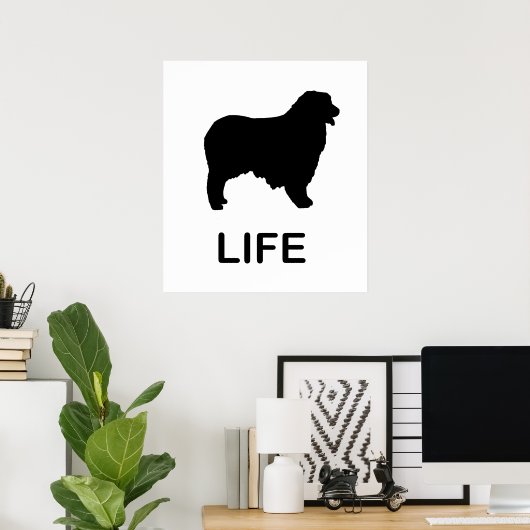 australische herder leven poster (Thuiskantoor)