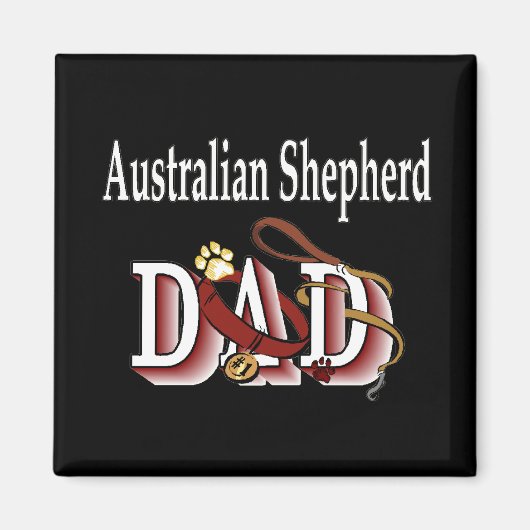 australische herder: Magnet (Voorkant)