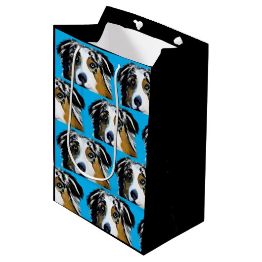 AUSTRALISCHE HERDER MEDIUM CADEAUZAKJE (Voorkant Gekanteld)