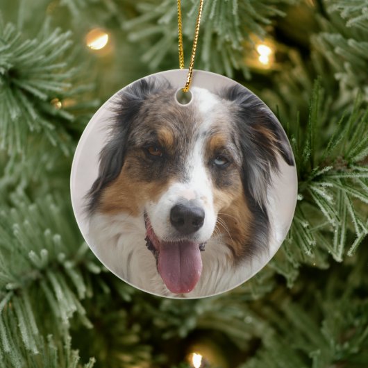 Australische herder Merle Keramisch Ornament (Boom)