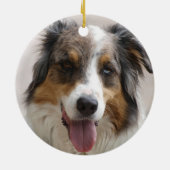Australische herder Merle Keramisch Ornament (Achterkant)
