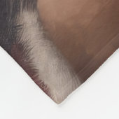 Australische Herder met Kerstman Kerstmis Fleece Deken (Hoek)