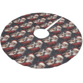 Australische Herder met Kerstman Kerstmis Kerstboom Rok (Gekanteld)