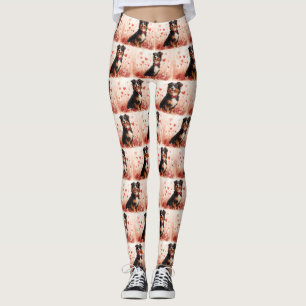 Australische Herder met Rozen - Valentijnsdag  Leggings