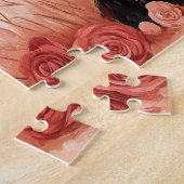 Australische Herder met Rozen - Valentijnsdag Legpuzzel (Zijkant)