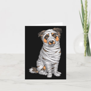 Australische Herder Moederhond Halloween Kaart
