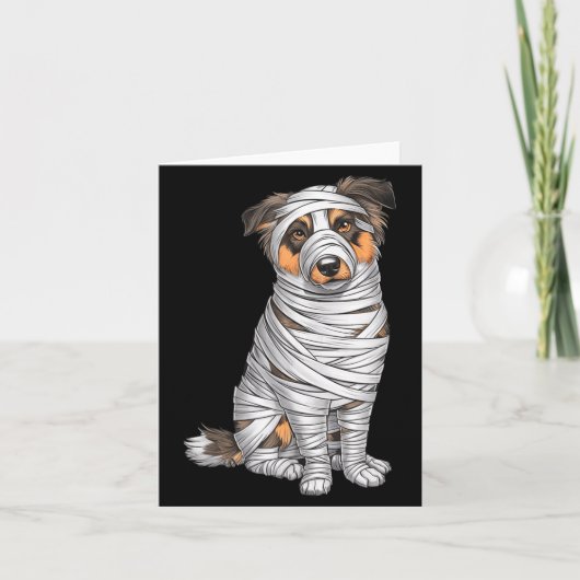 Australische Herder Moederhond Halloween Kaart (Voorkant)