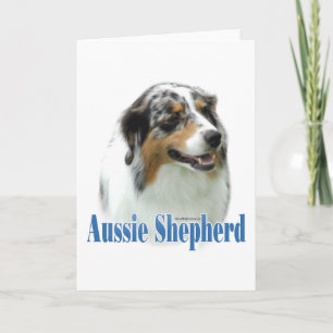 Australische Herder Naam Feestdagen Kaart