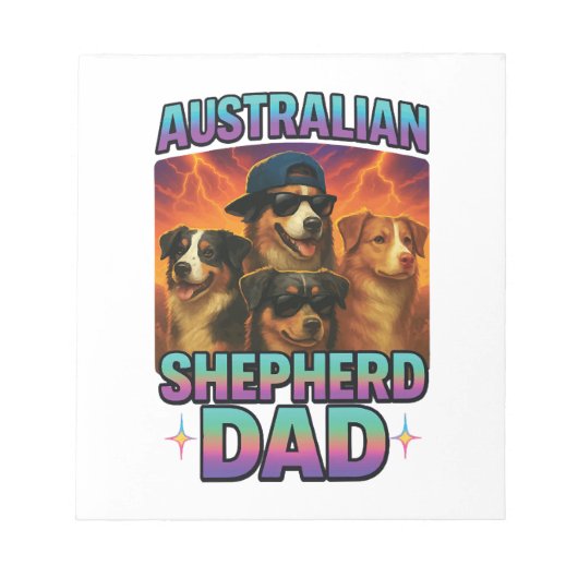 Australische herder notitieblok (Voorkant)