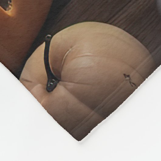 Australische herder pompoenen Halloween eng Fleece Deken (Hoek)