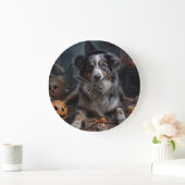 Australische herder pompoenen Halloween eng Grote Klok (Huis)